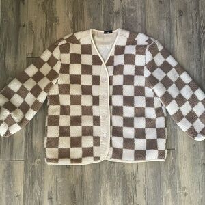 Checkered Teddy Jacket